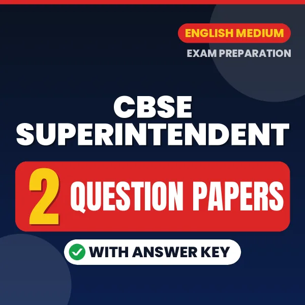 Boost Your CBSE Superintendent Exam Score with 2 Question Papers with Answer Key in English – PDF eBook
