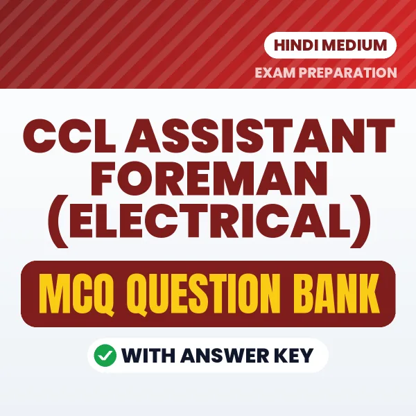 CCL Assistant Foreman (Electrical) MCQ with Answer Key Book PDF in Hindi – Exam-Oriented Objective Questions for Quick Revision