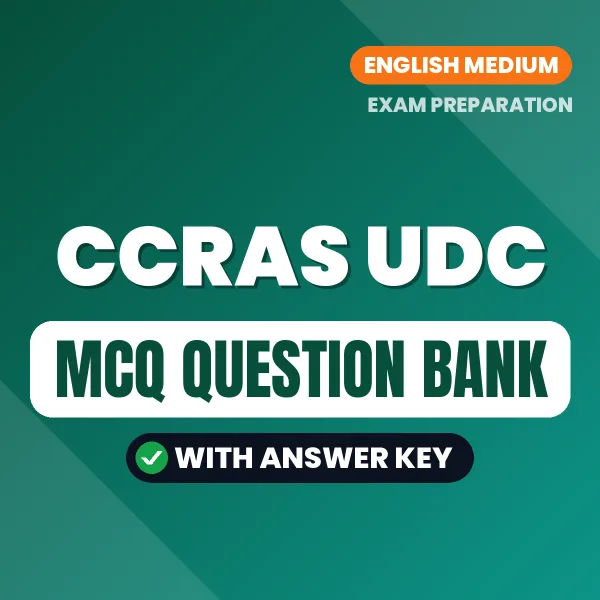 Crack CCRAS UDC Exam with This MCQ Practice Book PDF in English – Instant Download