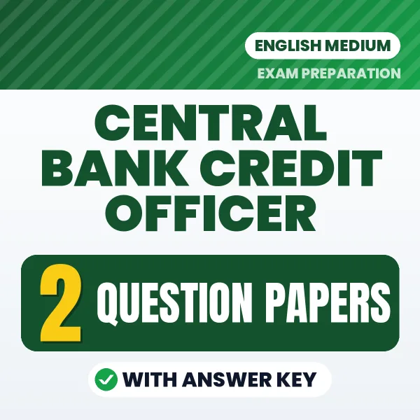 2 Question Papers for Central Bank Credit Officer Exam in English | Practice eBook with Answer Key – Instant PDF Download