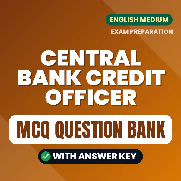 Central Bank Credit Officer MCQ with Answer Key Book PDF in English – Exam-Oriented Objective Questions for Quick Revision
