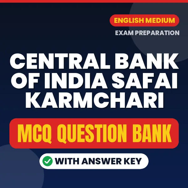 Prepare for Central Bank of India Safai Karmchari Exam with Multiple Choice Questions & Answers PDF in English
