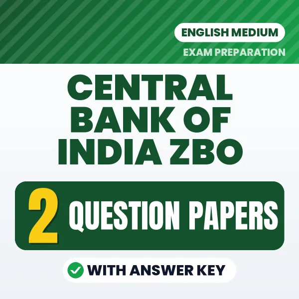 Central Bank of India ZBO Question Paper PDF in English – 2 Full-Length Question Papers with Answer Key