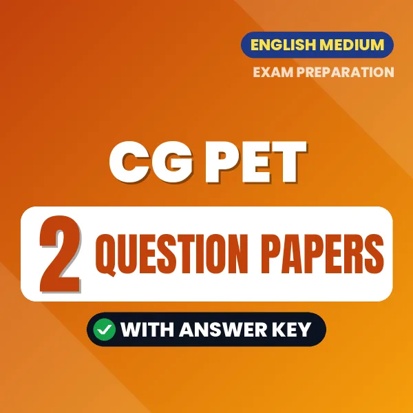 Practice for CG PET Exam at Home – 2 Question Papers PDF in English with Answers