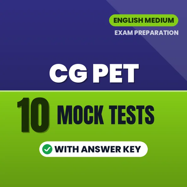 Practice for CG PET Exam at Home – 10 Mock Tests PDF in English with Answers