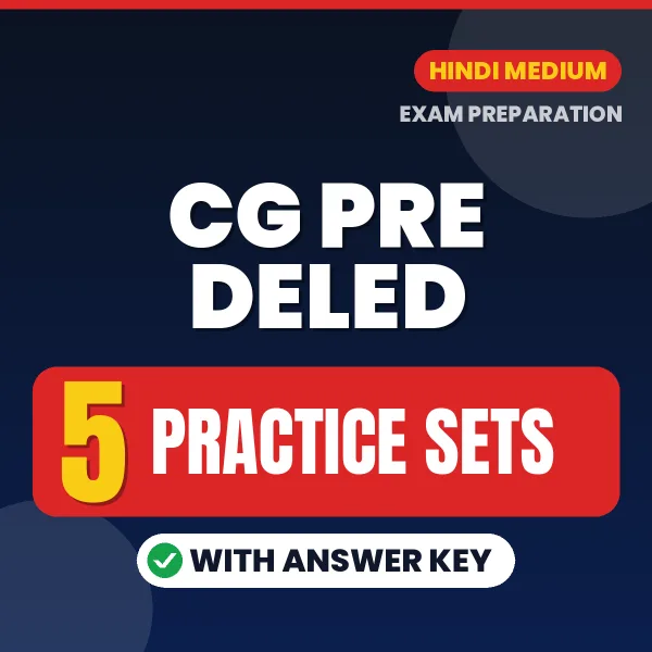 5 Practice Sets for CG Pre DElEd Exam in Hindi | Practice eBook with Answer Key – Instant PDF Download