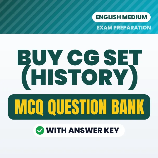 Buy CG SET (History) Exam Objective Type Questions eBook in English – Latest Pattern MCQ Collection