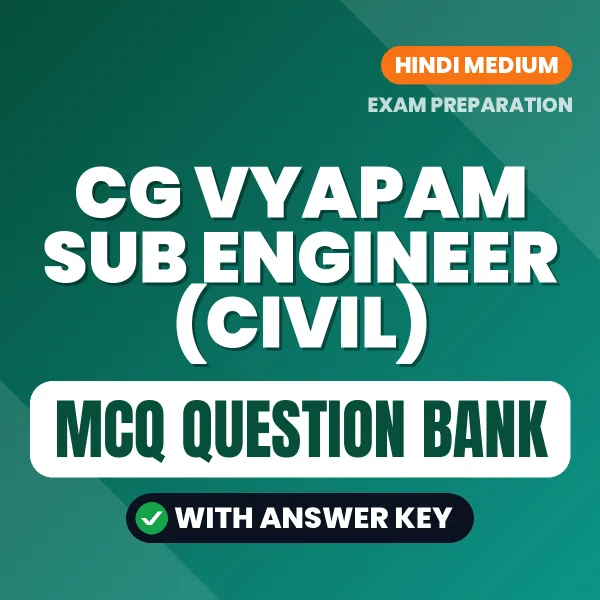 Crack CG Vyapam Sub Engineer (Civil) Exam with This MCQ Practice Book PDF in Hindi – Instant Download