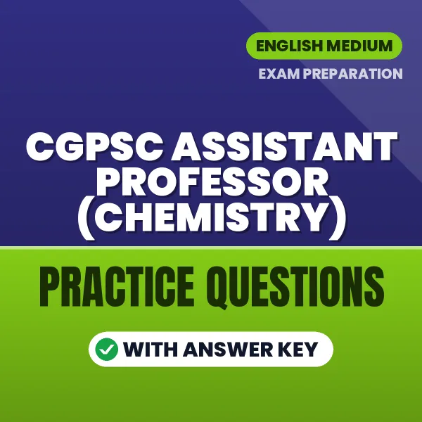 Best Digital Book for CGPSC Assistant Professor (Chemistry) Exam in English | Latest Syllabus-Based Practice Questions