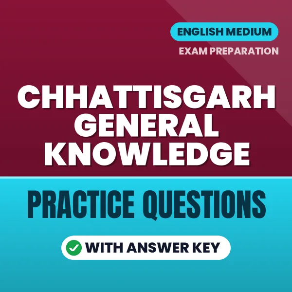 Best Digital Book for Chhattisgarh General Knowledge Exam in English | Latest Syllabus-Based Practice Questions