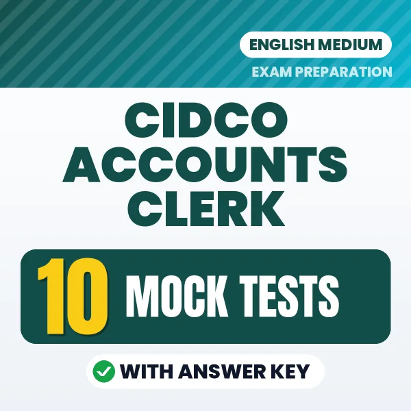 10 Mock Tests for CIDCO Accounts Clerk Exam in English | Practice eBook with Answer Key – Instant PDF Download
