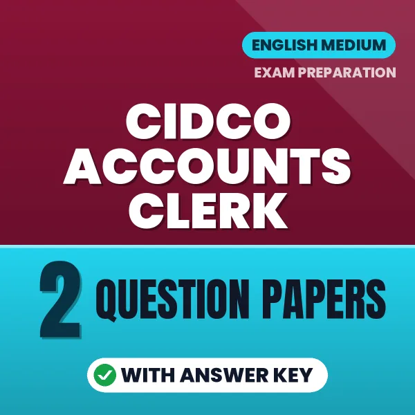 2 Question Papers for CIDCO Accounts Clerk Exam in English | Practice eBook with Answer Key – Instant PDF Download