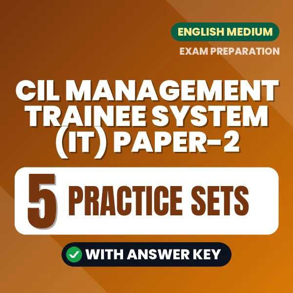 CIL Management Trainee System (IT) Paper-2 Exam Practice Set Series (English): 5 Exam-Like Practice Sets with Answers