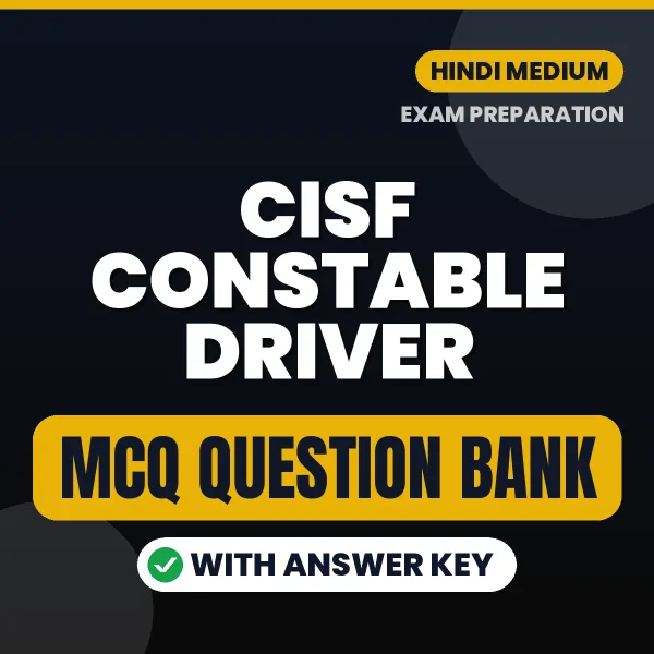 CISF CONSTABLE DRIVER MCQ with Answer Key Book PDF in Hindi – Exam-Oriented Objective Questions for Quick Revision