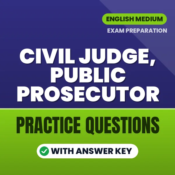 Best Digital Book for Civil Judge, Public Prosecutor Exam in English | Latest Syllabus-Based Practice Questions