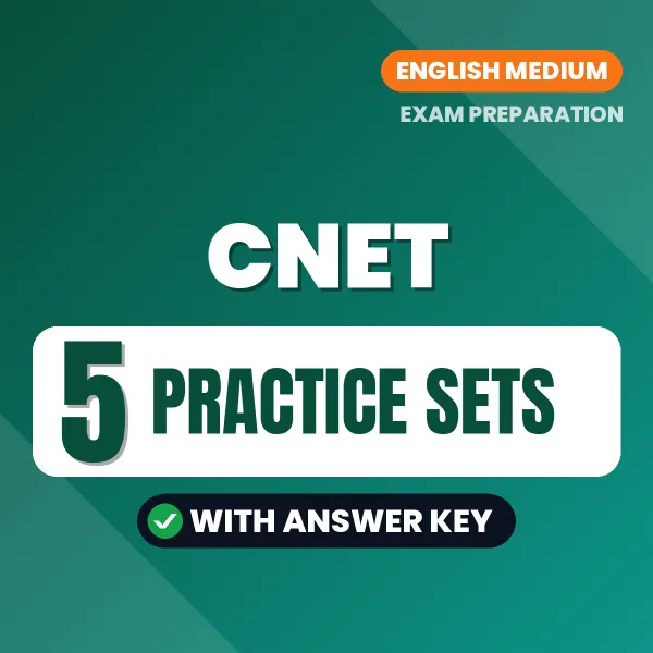 Latest Pattern CNET Practice Set eBook in English – 5 Practice Sets with Answer Key for Self-Assessment