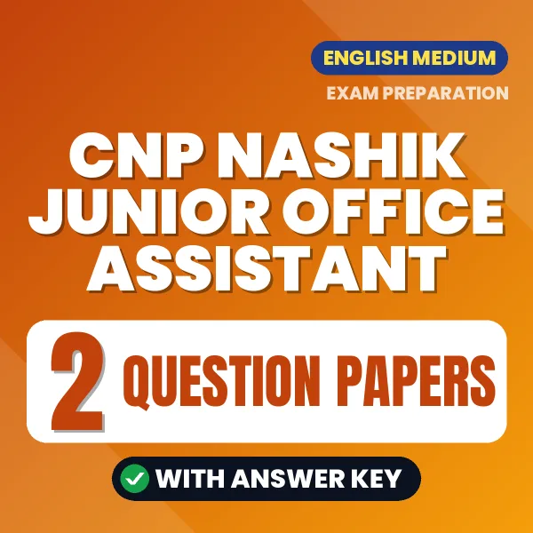 Boost Your CNP Nashik Junior Office Assistant Exam Score with 2 Question Papers with Answer Key in English – PDF eBook