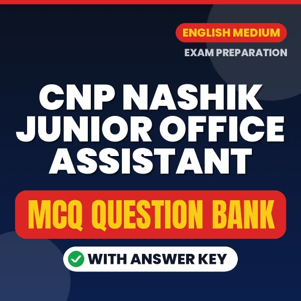Crack CNP Nashik Junior Office Assistant Exam with This MCQ Practice Book PDF in English – Instant Download