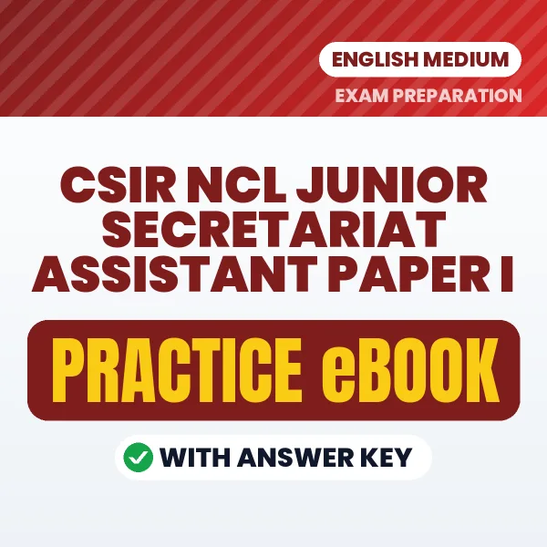 Prepare Smarter for CSIR Ncl Junior Secretariat Assistant Paper I Exam – Instant Download PDF Book in English