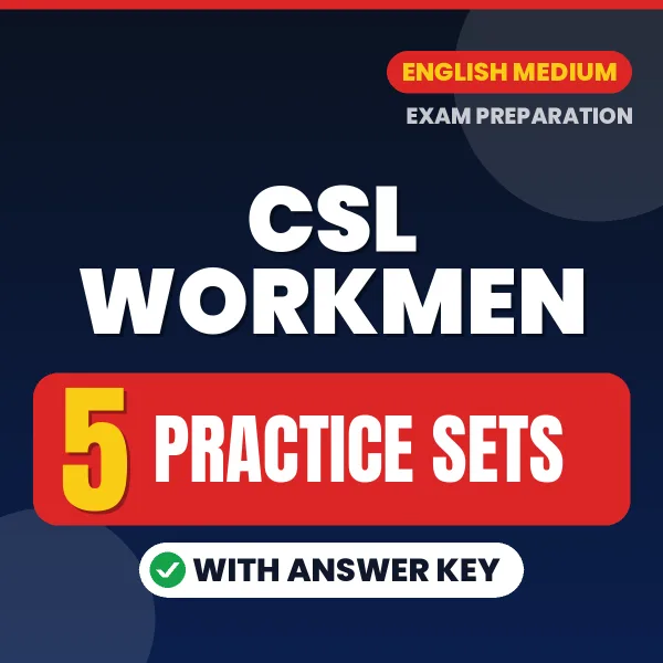 Boost Your CSL Workmen Exam (Electrician) Score with 5 Practice Sets with Answer Key in English – PDF eBook