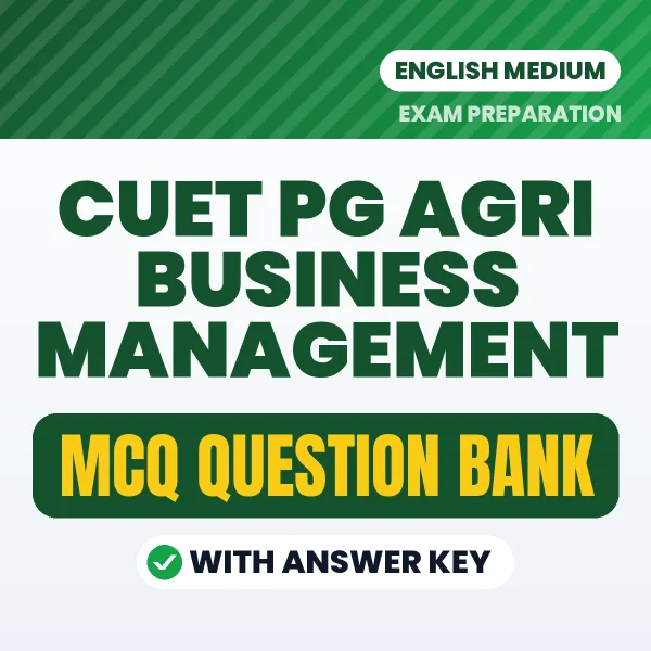 CUET PG Agri Business Management MCQ with Answer Key Book PDF in English – Exam-Oriented Objective Questions for Quick Revision