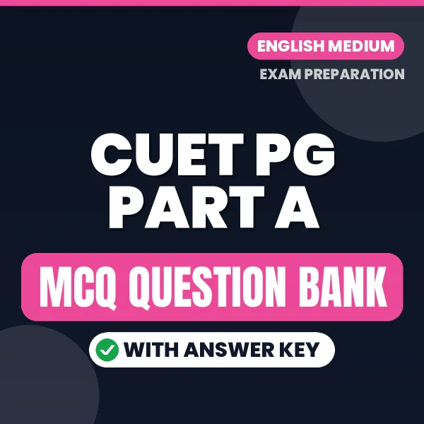 CUET PG Part A MCQ with Answer Key Book PDF in English – Exam-Oriented Objective Questions for Quick Revision