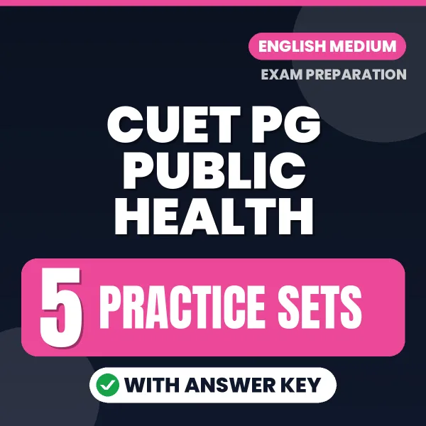 Boost Your CUET PG Public Health Exam Score with 5 Practice Sets with Answer Key in English – PDF eBook
