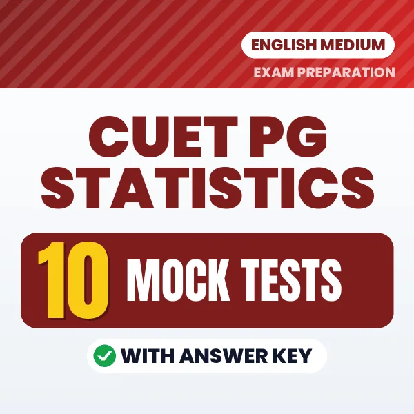 Latest Pattern CUET PG Statistics Mock Test eBook in English – 10 Mock Tests with Answer Key for Self-Assessment