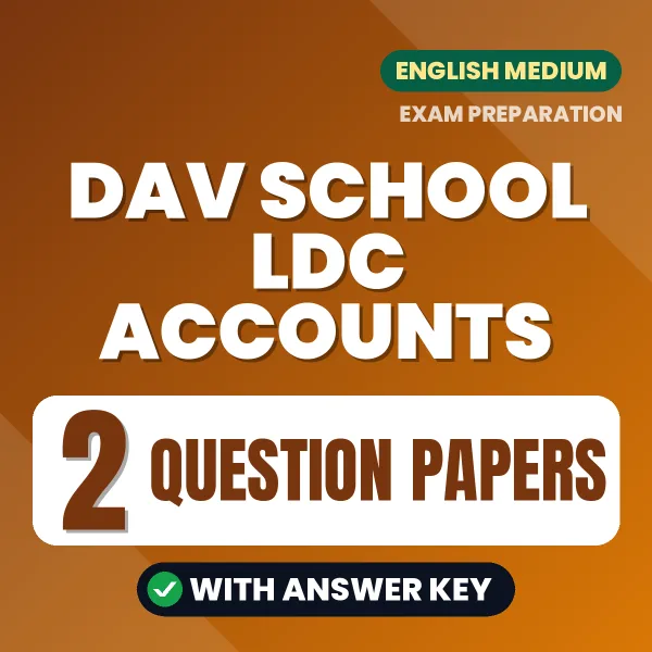 Boost Your DAV School LDC Accounts Exam Score with 2 Question Papers with Answer Key in English – PDF eBook