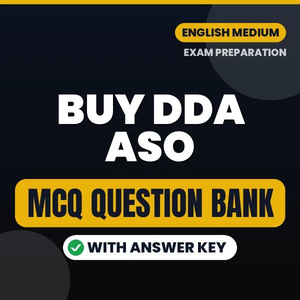 Buy DDA ASO Exam Objective Type Questions eBook in English – Latest Pattern MCQ Collection