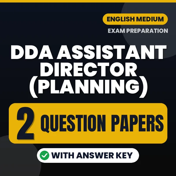 Download 2 DDA Assistant Director (Planning) Question Papers PDF (English) Based on the Latest Exam Pattern