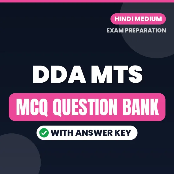 Crack DDA MTS Exam with This MCQ Practice Book PDF in Hindi – Instant Download
