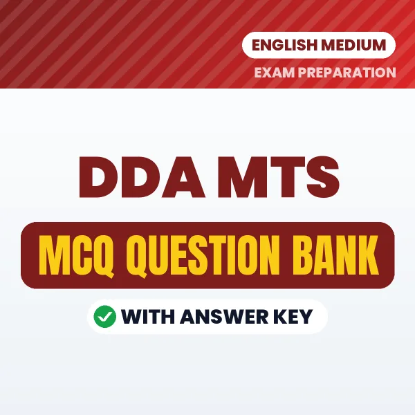 DDA MTS Exam Objective Question Bank (English): MCQs with Answer Key Based on the Latest Syllabus