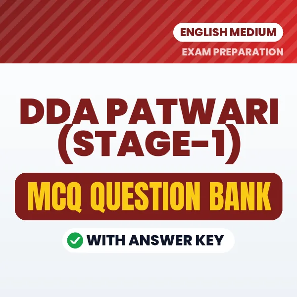 Crack DDA Patwari (Stage-1) Exam with This MCQ Practice Book PDF in English – Instant Download