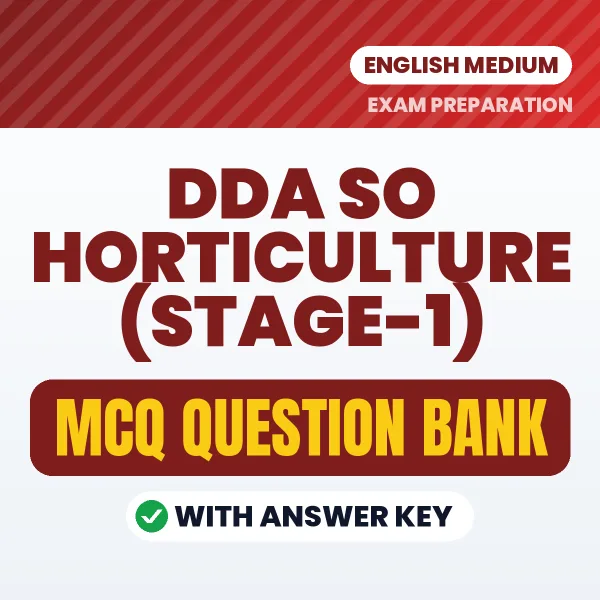 Crack DDA SO Horticulture (Stage-1) Exam with This MCQ Practice Book PDF in English – Instant Download