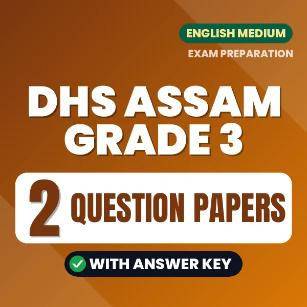 DHS Assam Grade 3 Exam Question Paper Series (English): 2 Exam-Like Question Papers with Answers