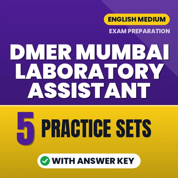 DMER Mumbai Laboratory Assistant Exam Practice Set Series (English): 5 Exam-Like Practice Sets with Answers