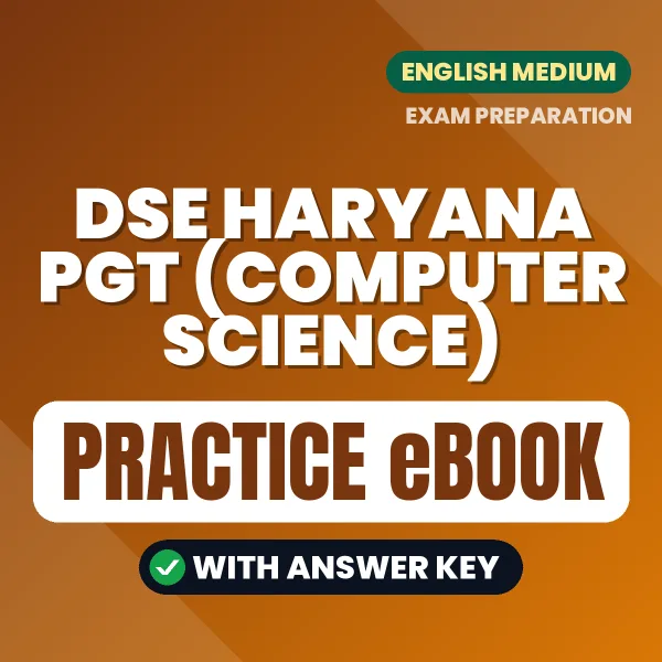 DSE Haryana PGT (Computer Science) Exam eBook PDF in English – Complete Practice Material for Smart Preparation
