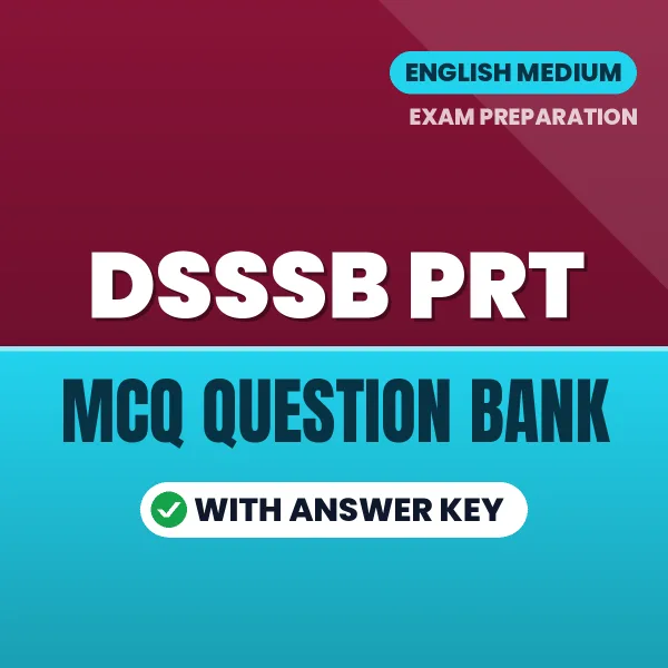 DSSSB PRT MCQ with Answer Key Book PDF in English – Exam-Oriented Objective Questions for Quick Revision