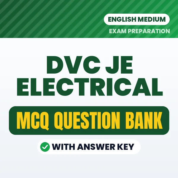 Best MCQ eBook for DVC JE Electrical Exam in English | Selected Questions with Answer Key