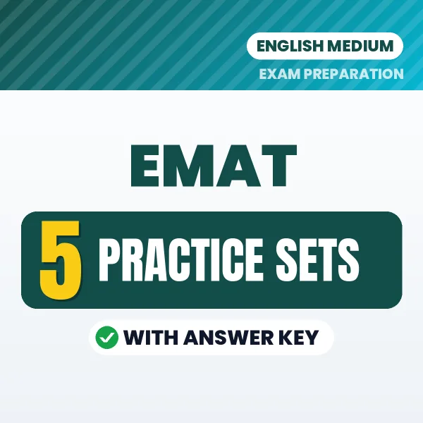 EMAT Practice Set PDF in English – 5 Full-Length Practice Sets with Answer Key