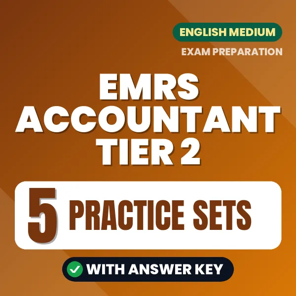 EMRS Accountant Tier 2 Practice Set PDF in English – 5 Full-Length Practice Sets with Answer Key