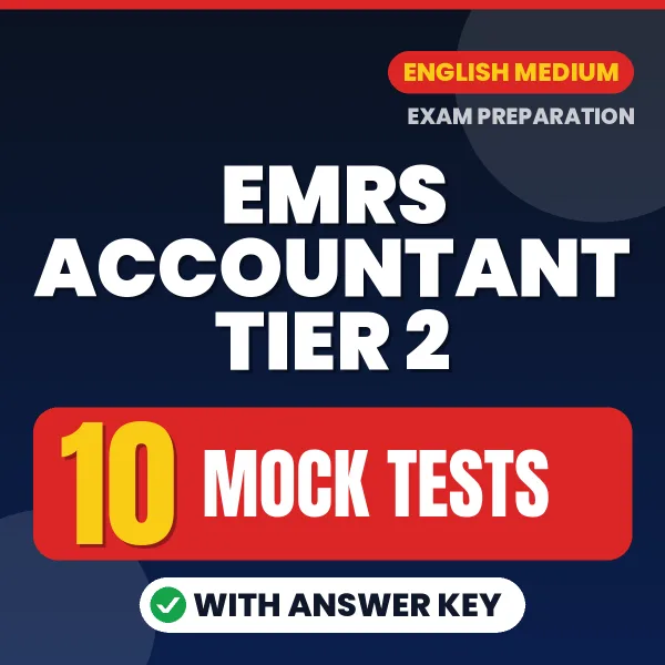 EMRS Accountant Tier 2 Mock Test PDF in English – 10 Full-Length Mock Tests with Answer Key