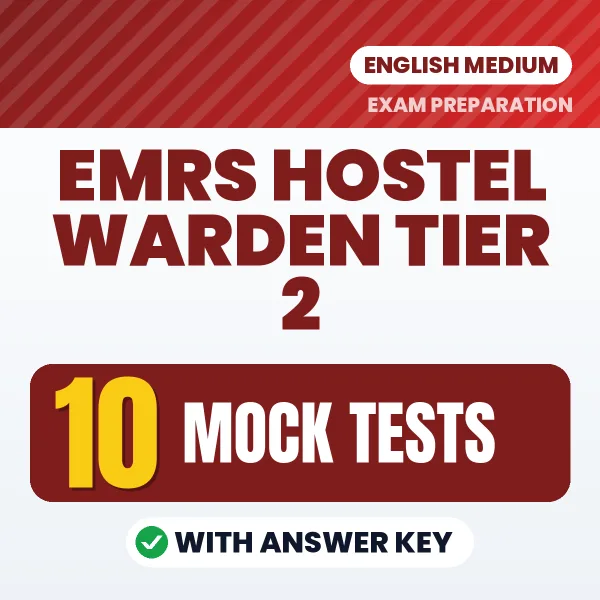 Boost Your EMRS Hostel Warden Tier 2 Exam Score with 10 Mock Tests with Answer Key in English – PDF eBook