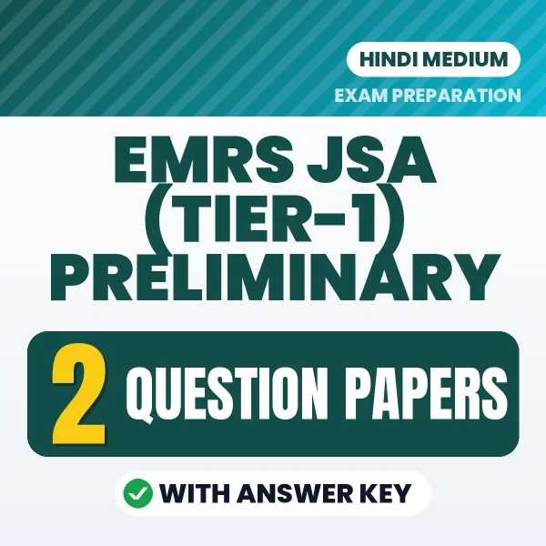EMRS JSA (Tier-1) Preliminary Exam Question Paper Series (Hindi): 2 Exam-Like Question Papers with Answers