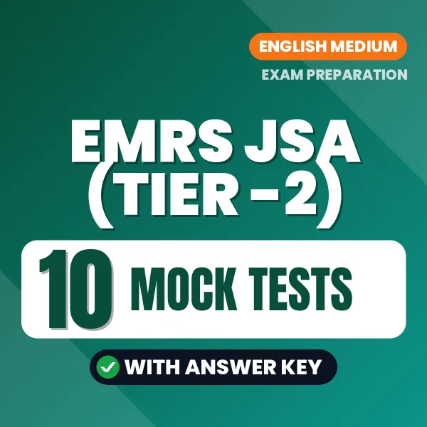 EMRS JSA (Tier -2) Exam Mock Test Series (English): 10 Exam-Like Mock Tests with Answers