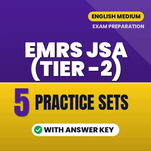 EMRS JSA (Tier -2) Exam Practice Set Series (English): 5 Exam-Like Practice Sets with Answers