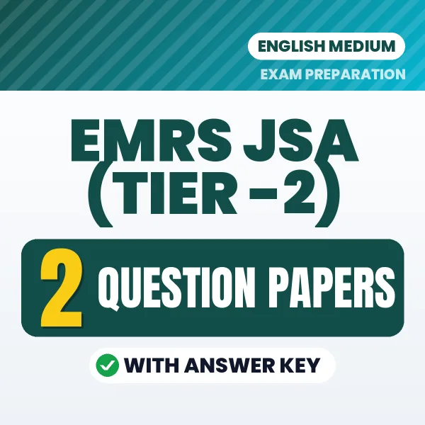 EMRS JSA (Tier -2) Exam Question Paper Series (English): 2 Exam-Like Question Papers with Answers