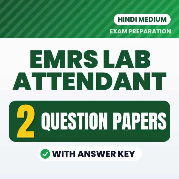 EMRS Lab Attendant Exam Question Paper Series (Hindi): 2 Exam-Like Question Papers with Answers