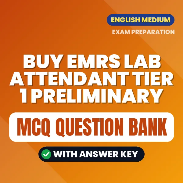 Buy EMRS Lab Attendant Tier 1 Preliminary Exam Objective Type Questions eBook in English – Latest Pattern MCQ Collection